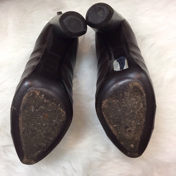 🇺🇸Luis Vuitton Brown Leather Heel Booties - Picture 6 of 8